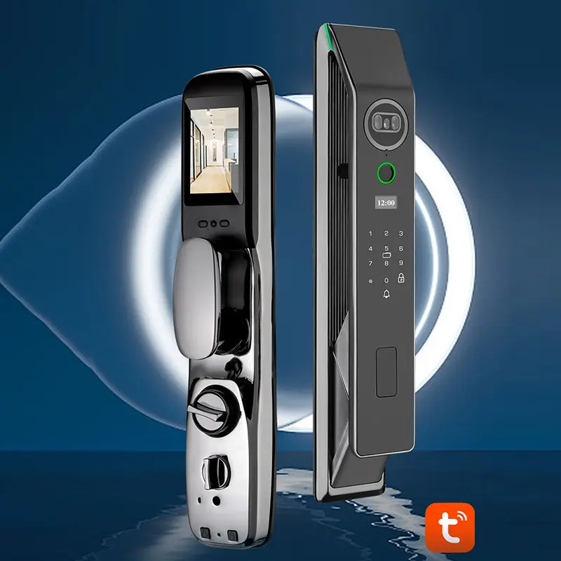 Parmak İzi Suya Dayanıklı Açık Bahçe Kilidi